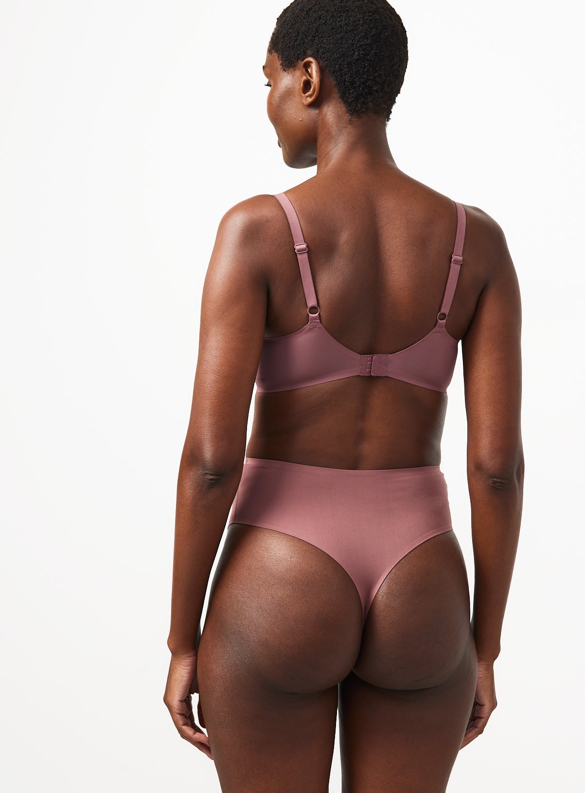 Flexform™ Rose Brown High Waist Thong 20 - Image 4 thumbnail